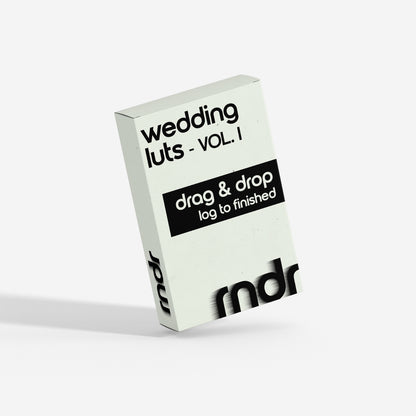 Wedding VOL I. (Drag & Drop) Log to Finished LUTs